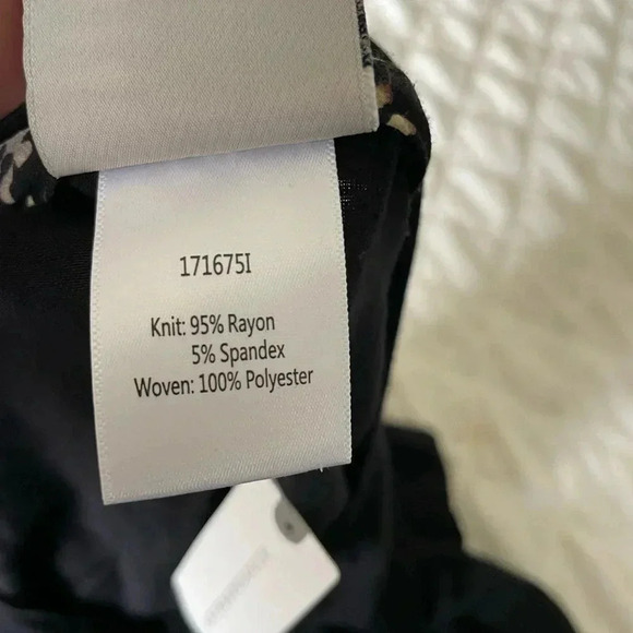 Anthropologie black mixed media top - Picture 9 of 10